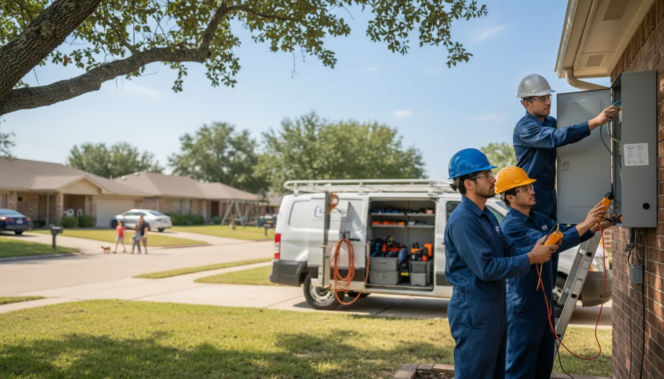 Certified electrician providing emergency electrical services in Saint Germain, WI